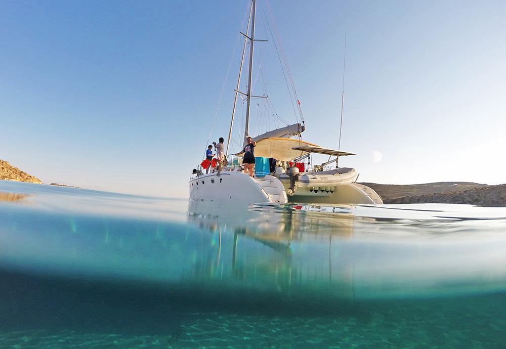 Mykonos Catamaran Day Charters Mykonosgreece Com